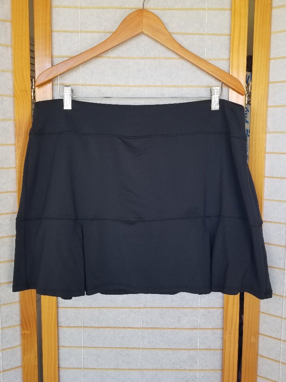Reel Legends Black Skort Performance Outfitters Reel-Tec Mini with Shorts XL